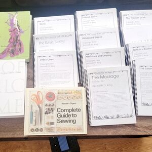 Sewing books, pattern drafting, fashion design
